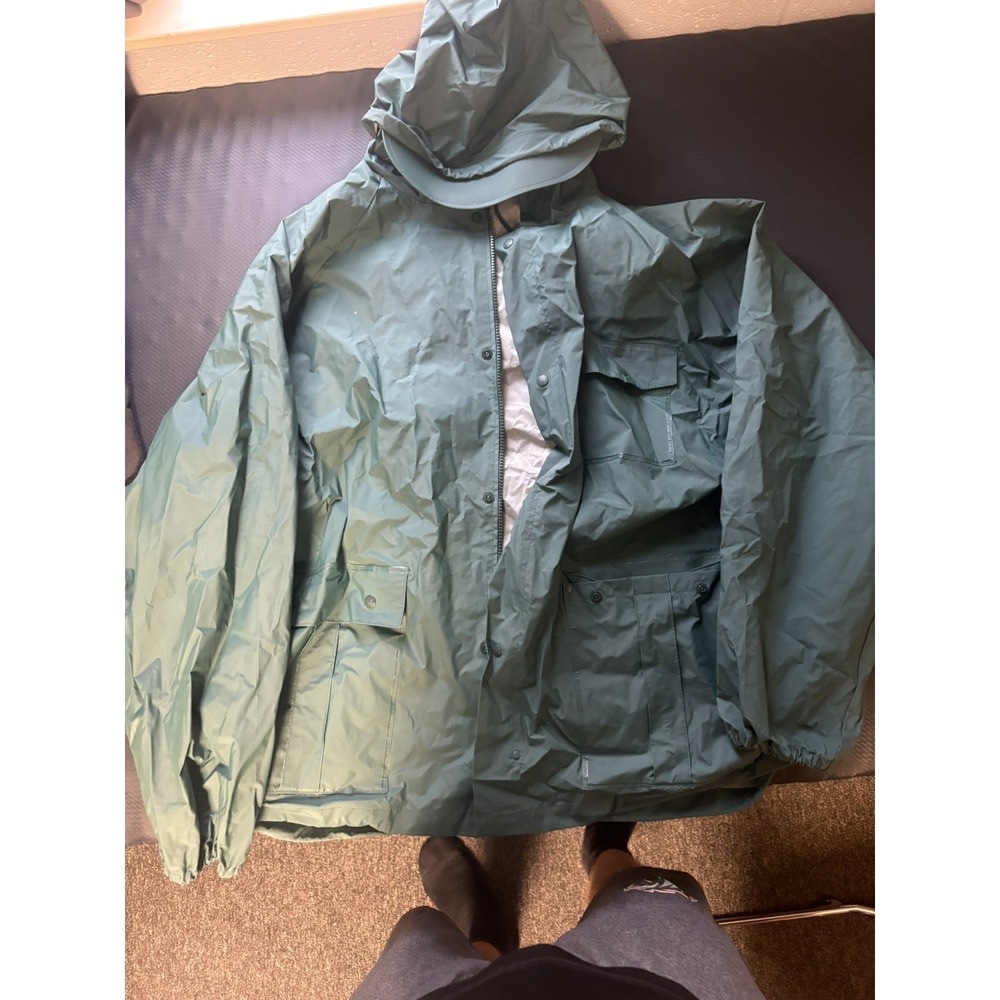 Bass Pro Shops Fishing Rain Gear Jacket Hooded 3XL